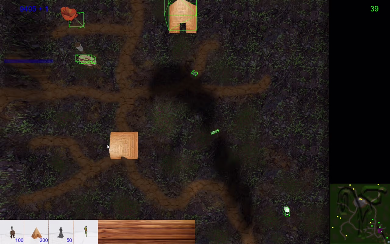 RTS with buildings, animals