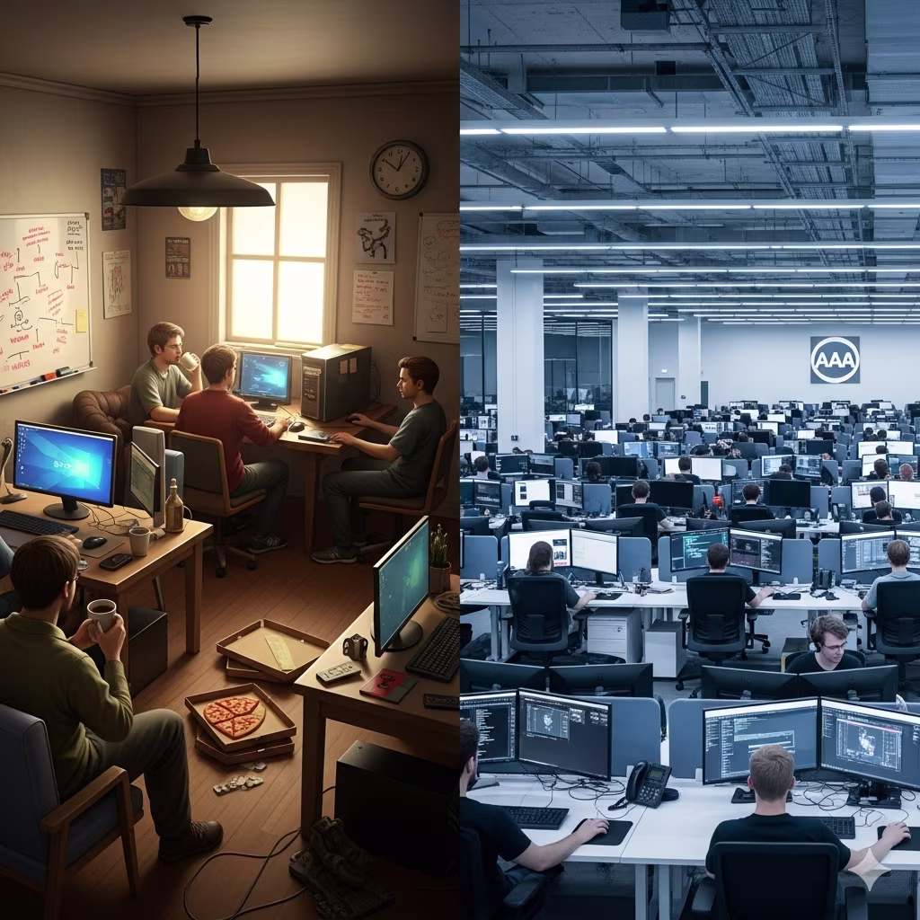Indie vs AAA developers