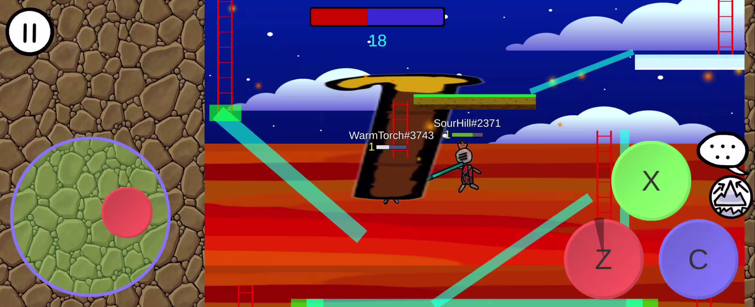 For The Battle 2 sticks fighting duel