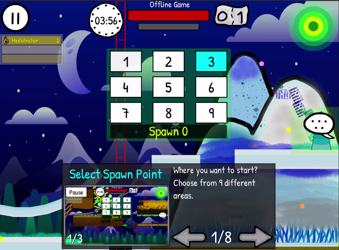 In Game Tutorial Panel