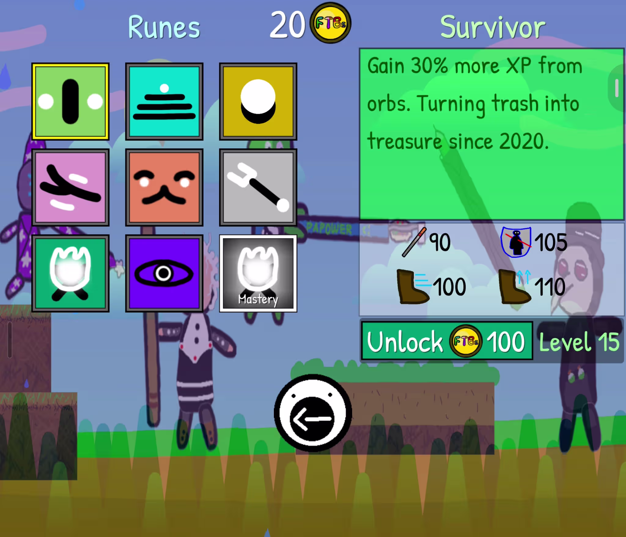 Runes Unlock Over Time